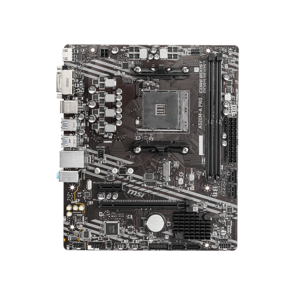 Tarjeta Madre MSI A520M-A Pro Socket AM4 2xDDR4 HDMI / DVI-D Micro ATX
