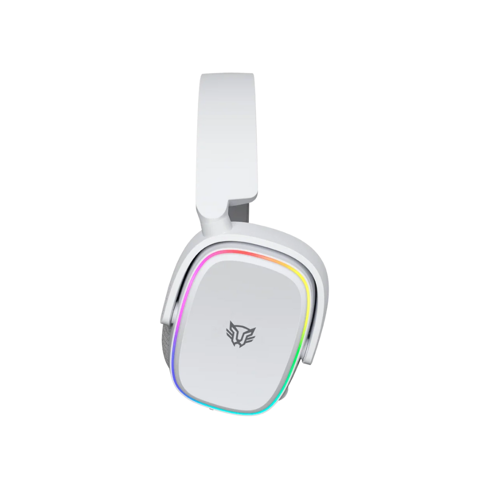 Audifonos Balam Rush Aeon HS999 Over-Ear Blanco Inalambricos USB 7.1 Canales RGB Tapas y Banda Intercambiable Microfono Flexible