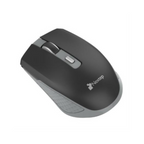 Mouse Nextep Inalámbrico Recargable, Switch de Encendido, 1600 DPI, Negro/Gris