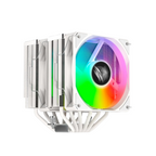 Enfriamiento de Aire Balam Rush Nitrox NX70 Blanco 6 Tubos de calor de cobre + 2 Vent Silencioso de 120 mm ARGB Torre de Calor en Aluminio