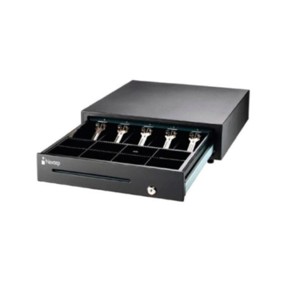 Cajón de Dinero Nextep 5 Billetes 8 Monedas RJ-11 Manual/Electrónico 12V NE-515