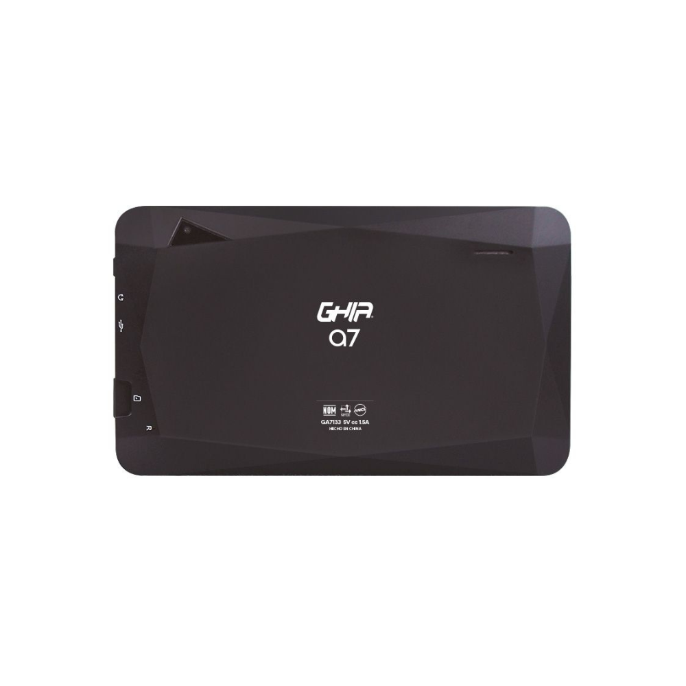 Tablet Ghia A7 WiFi, Quad Core A133, 2GB RAM, 16GB, Doble Cámara, WiFi, Bluetooth, 2100mAh, Android 11, Negra