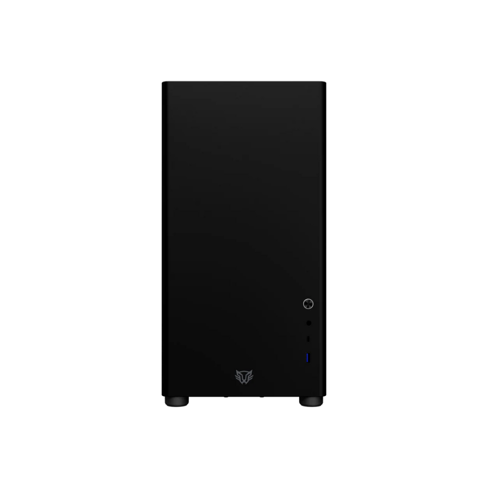 Gabinete Balam Rush Eris Jet GM985 Negro Micro Torre Sin Fuente Con Cristal