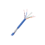 Cable Cat6+ Calibre 23, Alto Rendimiento, ETL, UL, 100m, Azul, Super Flexible, CCTV, Video HD, Redes de Datos