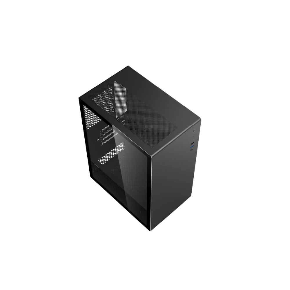 Gabinete Acteck Neuss Pro GI717 Negro Mini torre Panel Izq Crystal Elite Series