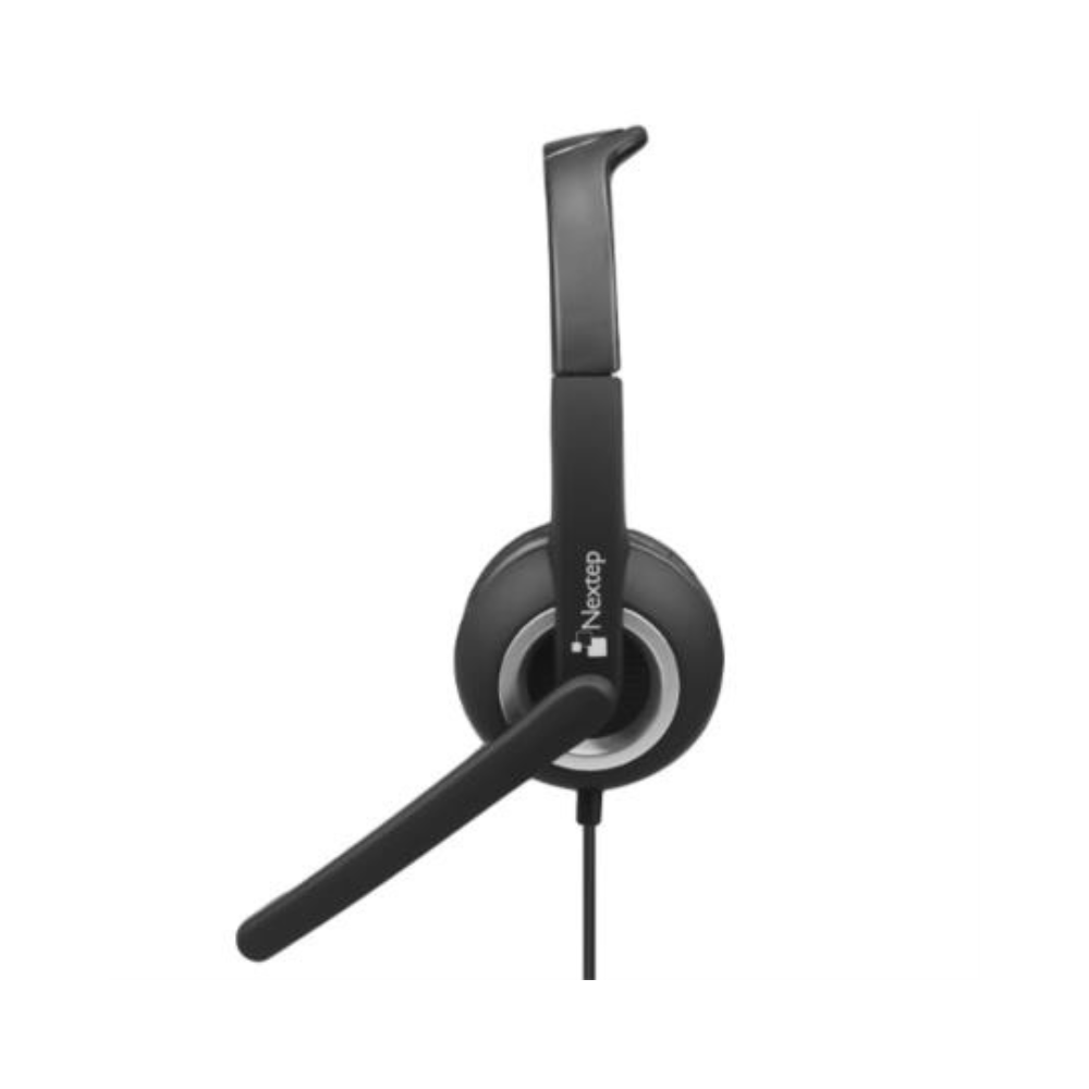 Audífonos Nextep NE-425 Con Micrófono USB Diadema Alámbrica Negro