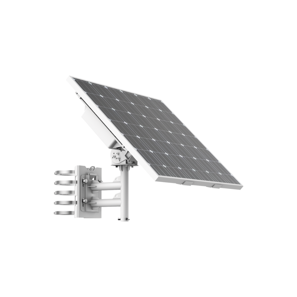 Kit Solar de Alimentación con Panel Solar y Batería de Litio 360Wh, 2 Salidas de 12VCD, Accesorios de Instalación, Uso Exterior IP66