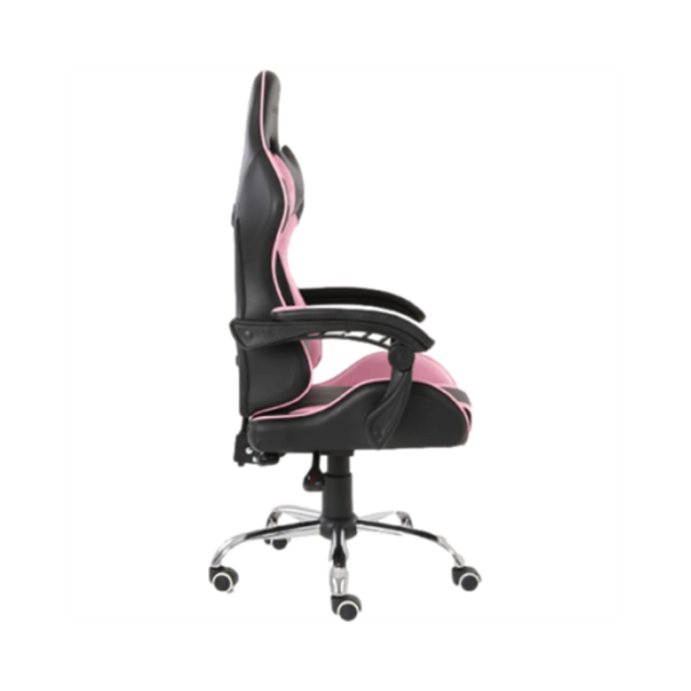 Silla Gamer Nextep Ergonómica Dragon XT Falkor Negro/Rosa Soporta 125 kg