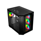 Gabinete Balam Rush Tank 9600 Media Torre USB 3.0 4 Ventiladores ARGB Negro — Modelo BR-938679