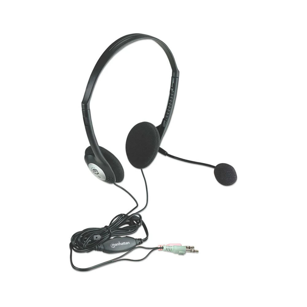 Audifono C/Microfono Manhattan Estandar Plastico