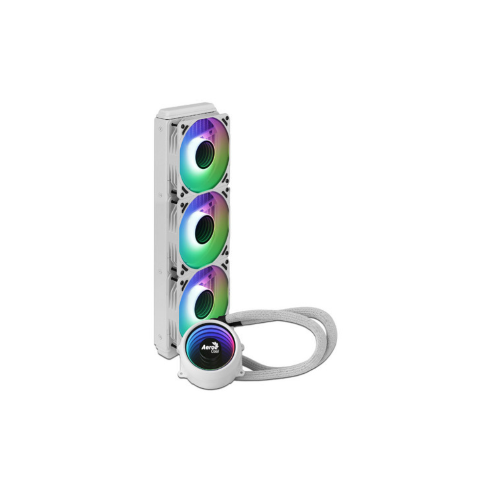 Enfriamiento Liquido AeroCool Mirage L360 WH Blanco ARGB LGA1700/AM5 2300 rpm