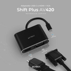 Adaptador Acteck USB-C HDMI + VGA Shift Plus AV420 M-H/H (AC-934657)
