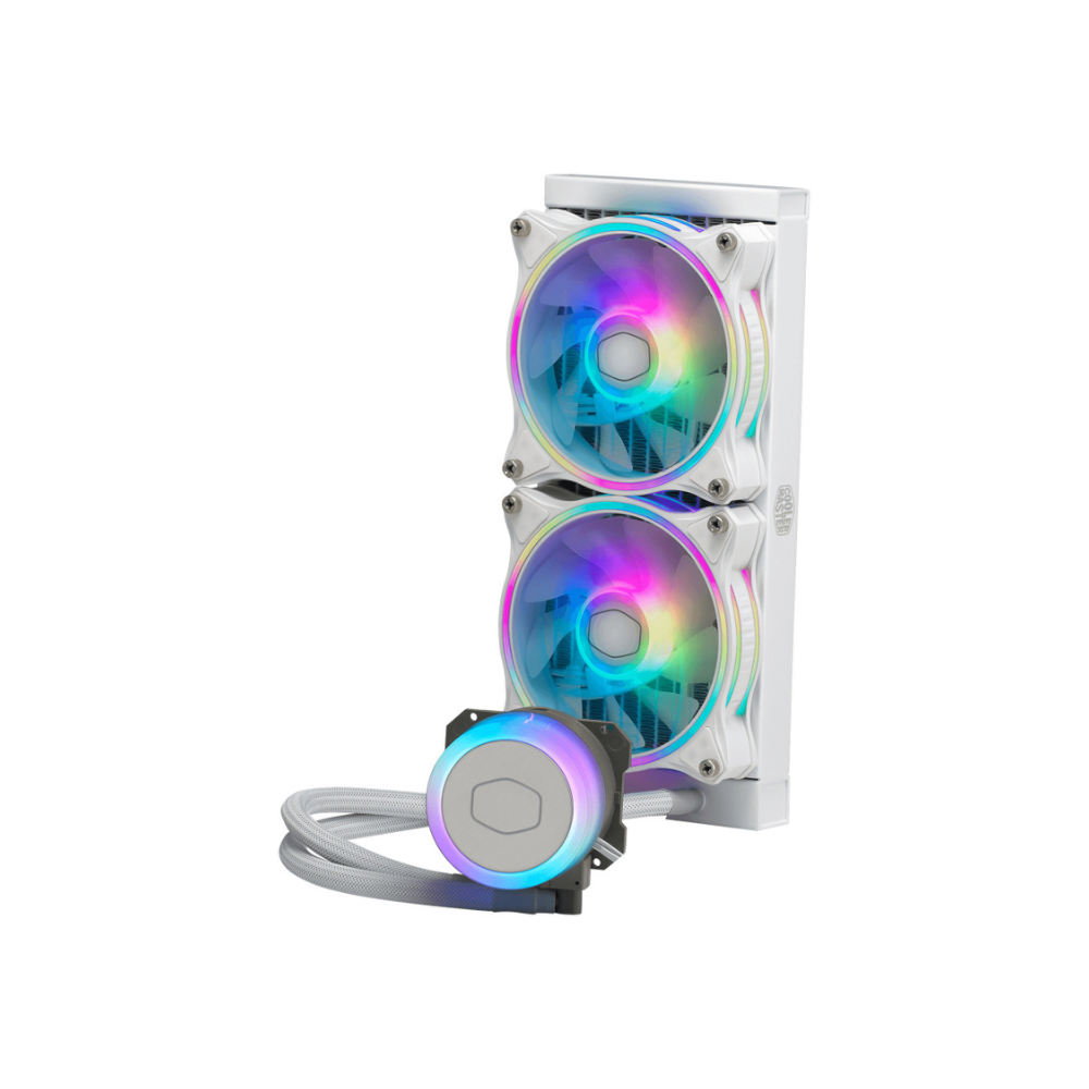 Enfriamiento Liquido Cooler Master MasterLiquid ML240 Illusion Blanco RGB 2*120mm 650-1800RPM