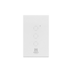 Apagador Inteligente de Pared Mirati 3 Apagadores Touch WiFi 2.4GHz Bluetooth Compatible con Android e iOS Funciona con Alexa y Asistente de Google