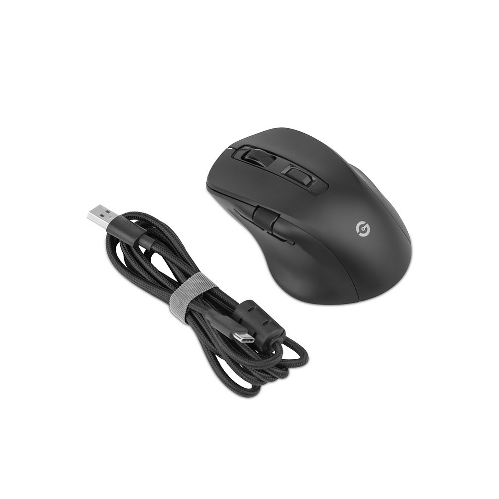 Mouse GETTTECH Inalambrico Ergonomico Ajustable 6400 DPI Negro