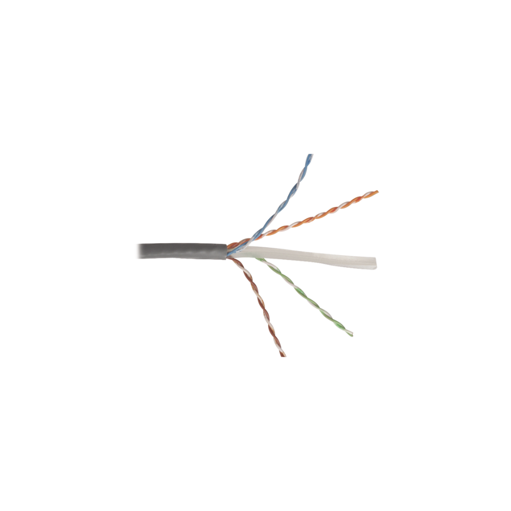 Bobina de Cable UTP Reelex 305m, 4 Pares, Cat6 Alto Desempeño, PVC (CM), Gris, 23 AWG