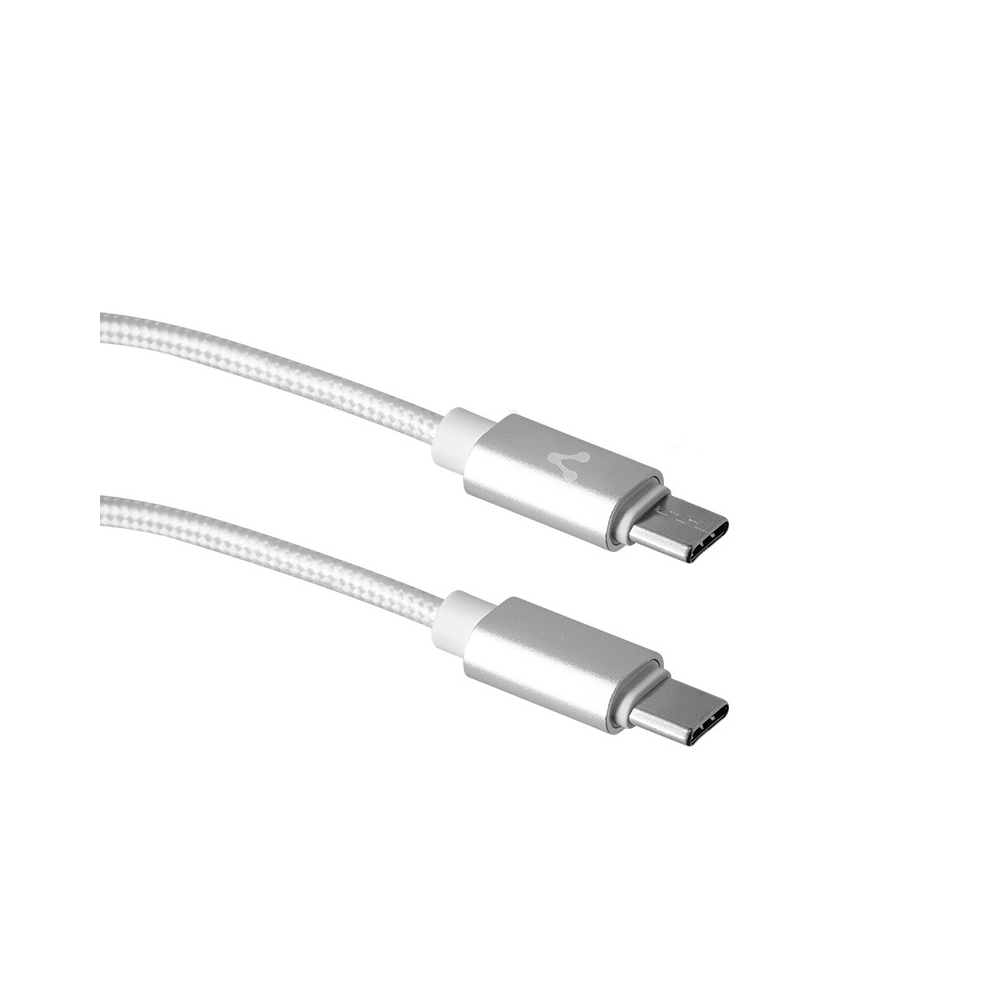 Cable Vorago USB-C a USB-C 1M Carga Rápida Blanco (CAB-124-WH)