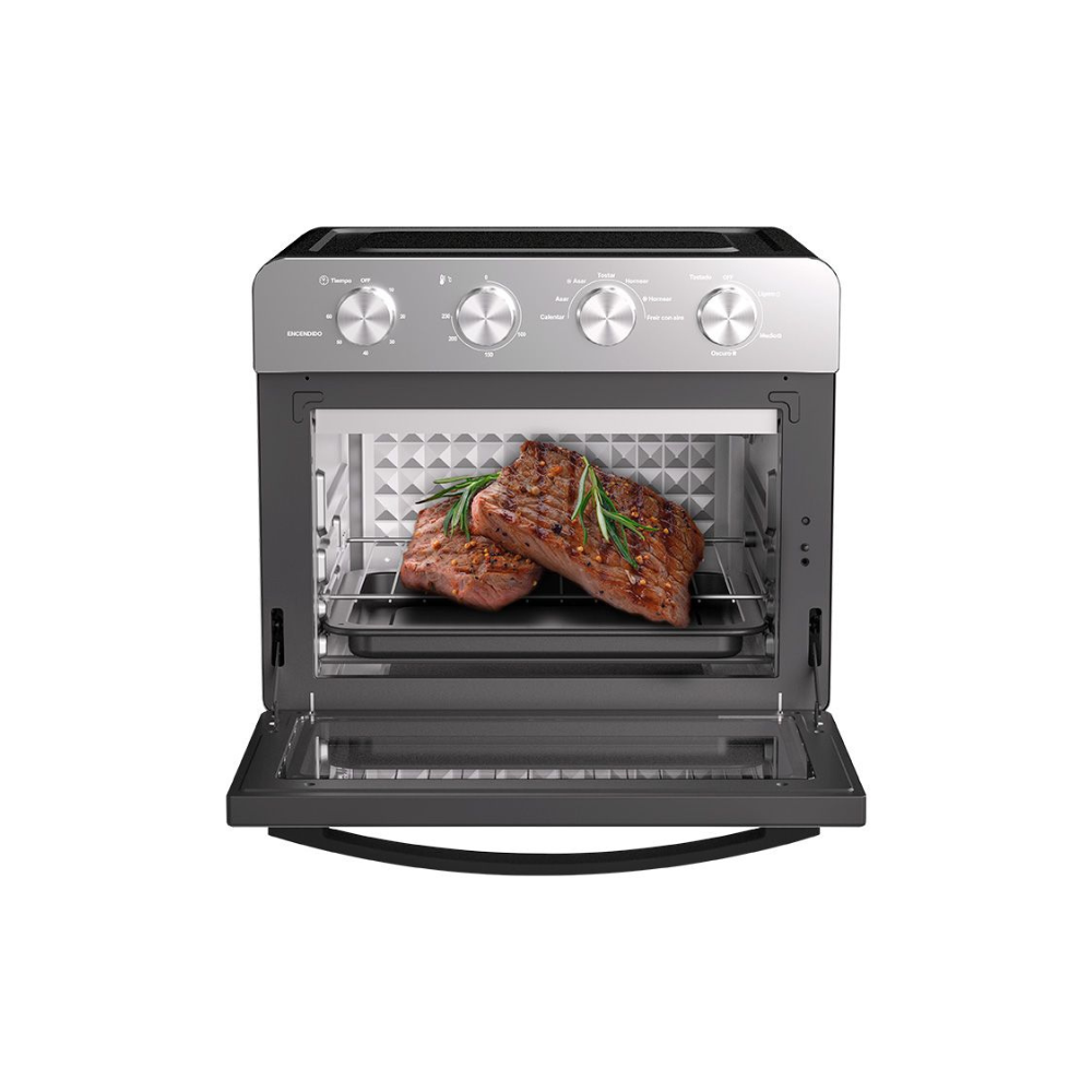 Freidora de Aire con Horno Mirati Home 25L, 10 Funciones, 1600W, Acero Inoxidable
