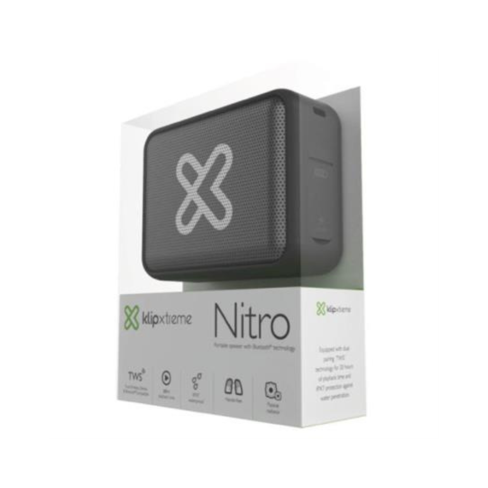 Bocina Portátil Bluetooth TWS Klip Xtreme Nitro KBS-025GR
