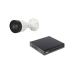 Kit Dahua NVR 4 canales PoE +4 cámaras bullet 2MP 1TB IP67