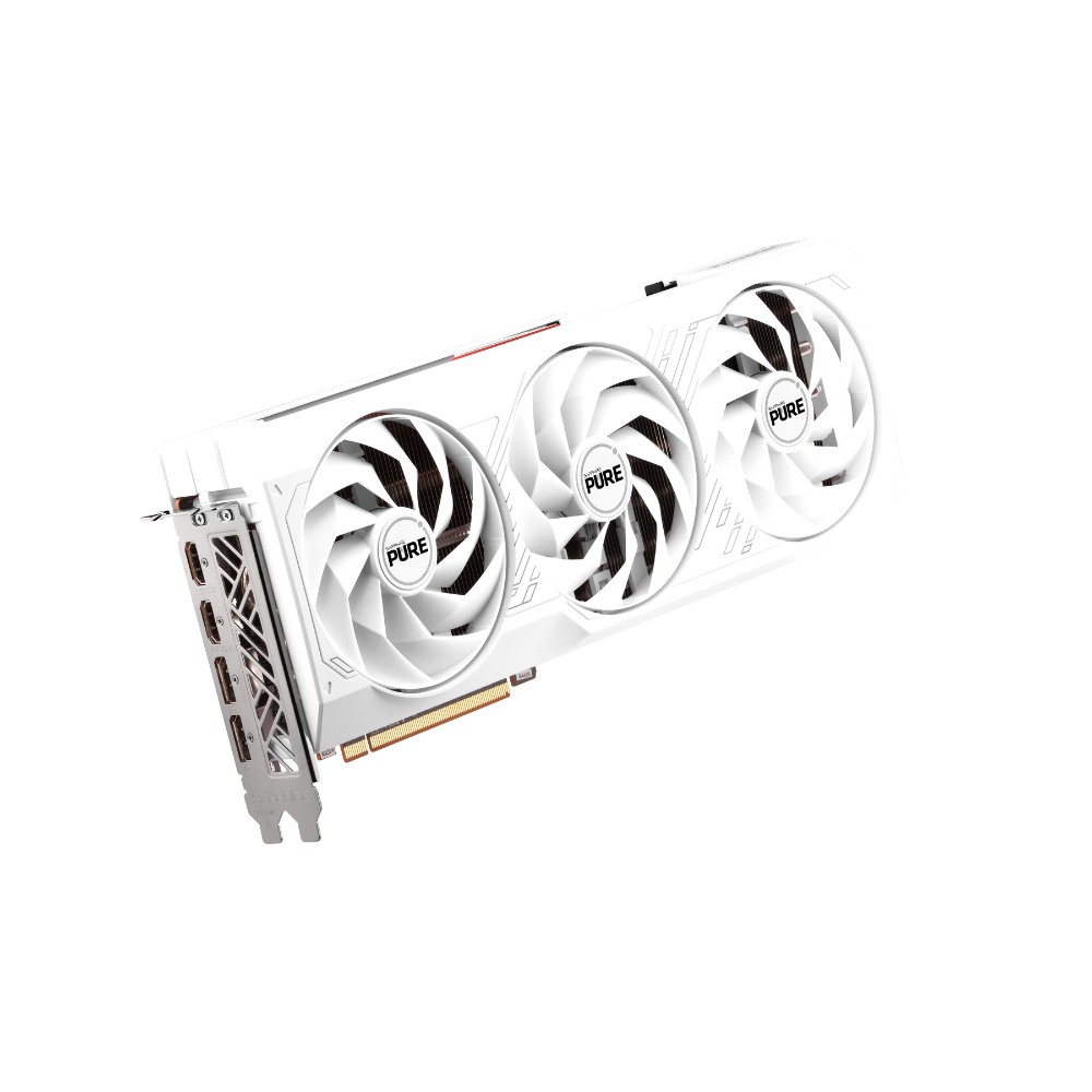 Tarjeta de Video Sapphire 12GB AMD Radeon RX 7700 Pure XT 3X Fan GDDR6 FSR Blanca HDMI/DP