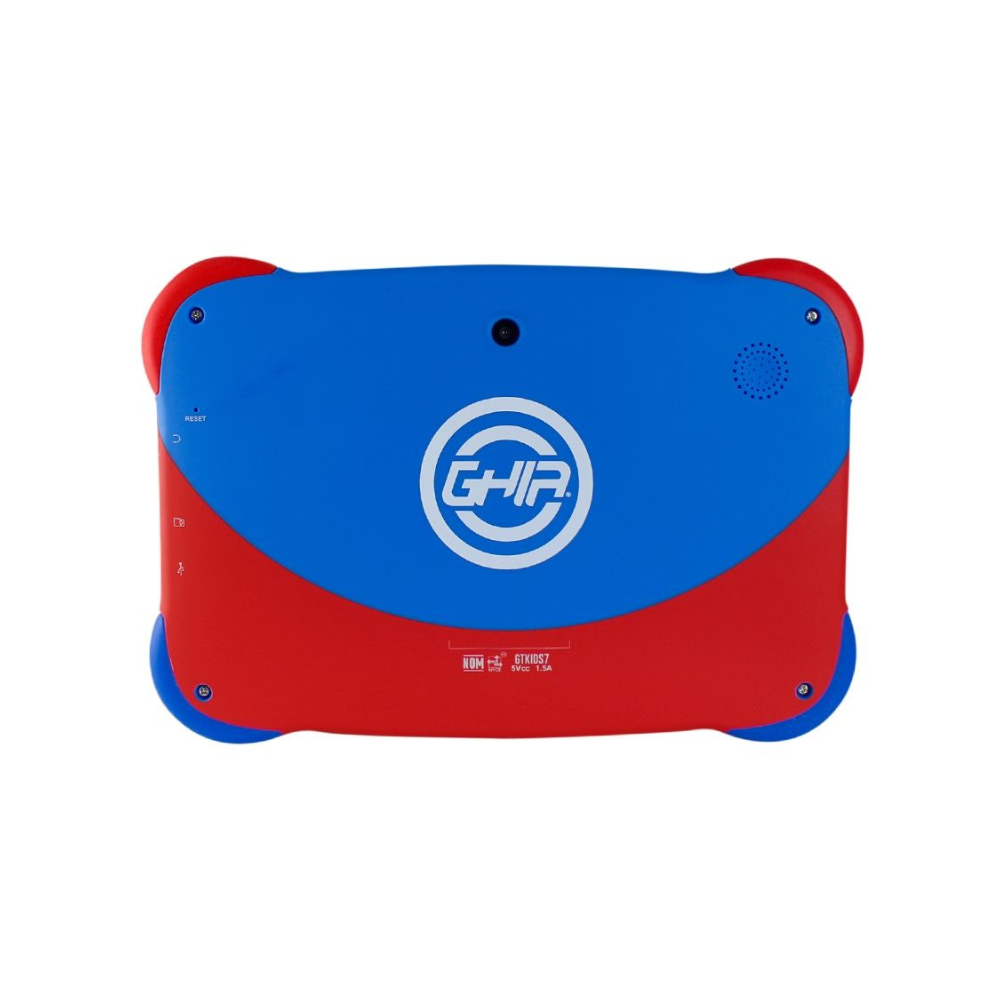 Tablet Ghia 7 Kids Quad Core A50 1GB RAM 16GB Doble Cámara WiFi Bluetooth 2500mAh Android 9 Azul