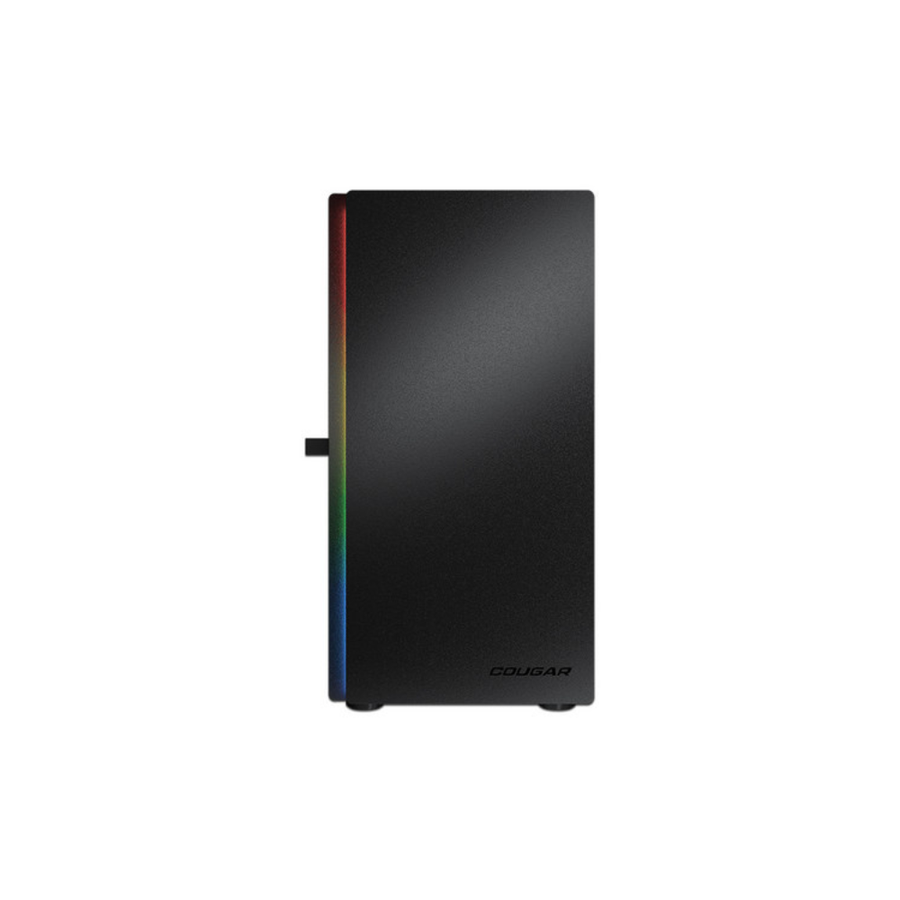 Gabinete Cougar Purity Cristal Templado Negro RGB Mini ATX 1 Ventilador