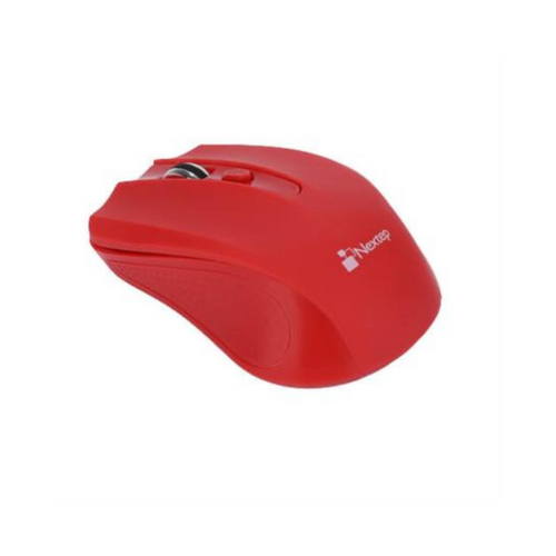 Mouse Nextep Inalámbrico, USB, 1600 DPI, Rojo