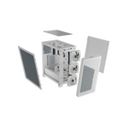 Gabinete Corsair 3000D RGB Airflow Blanco Cristal Templado ATX Media Torre 3 Ventiladores