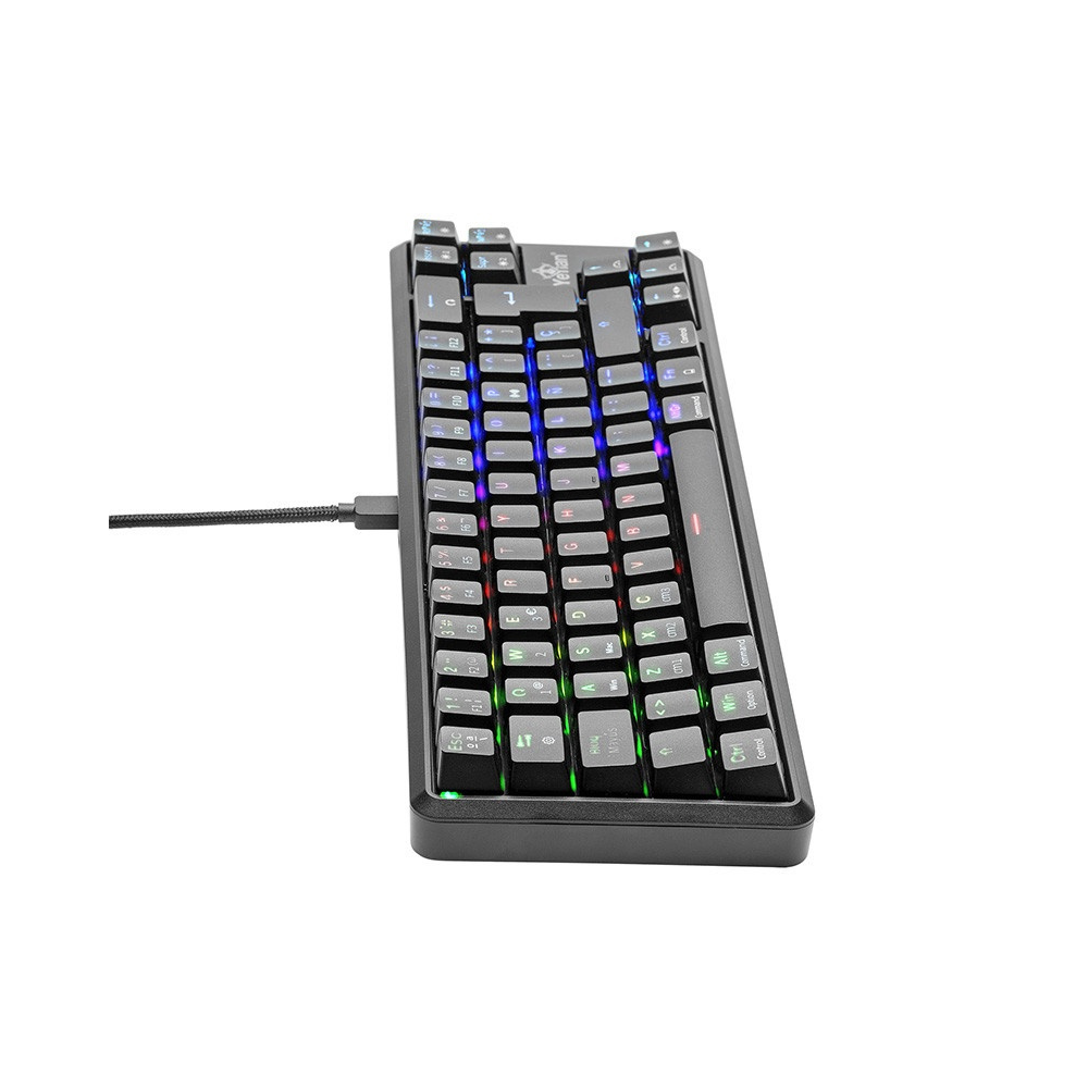 Teclado Gamer Yeyian YTM-28210B Akil S3500 Mecánico Switch Azul RGB/Bluetooth