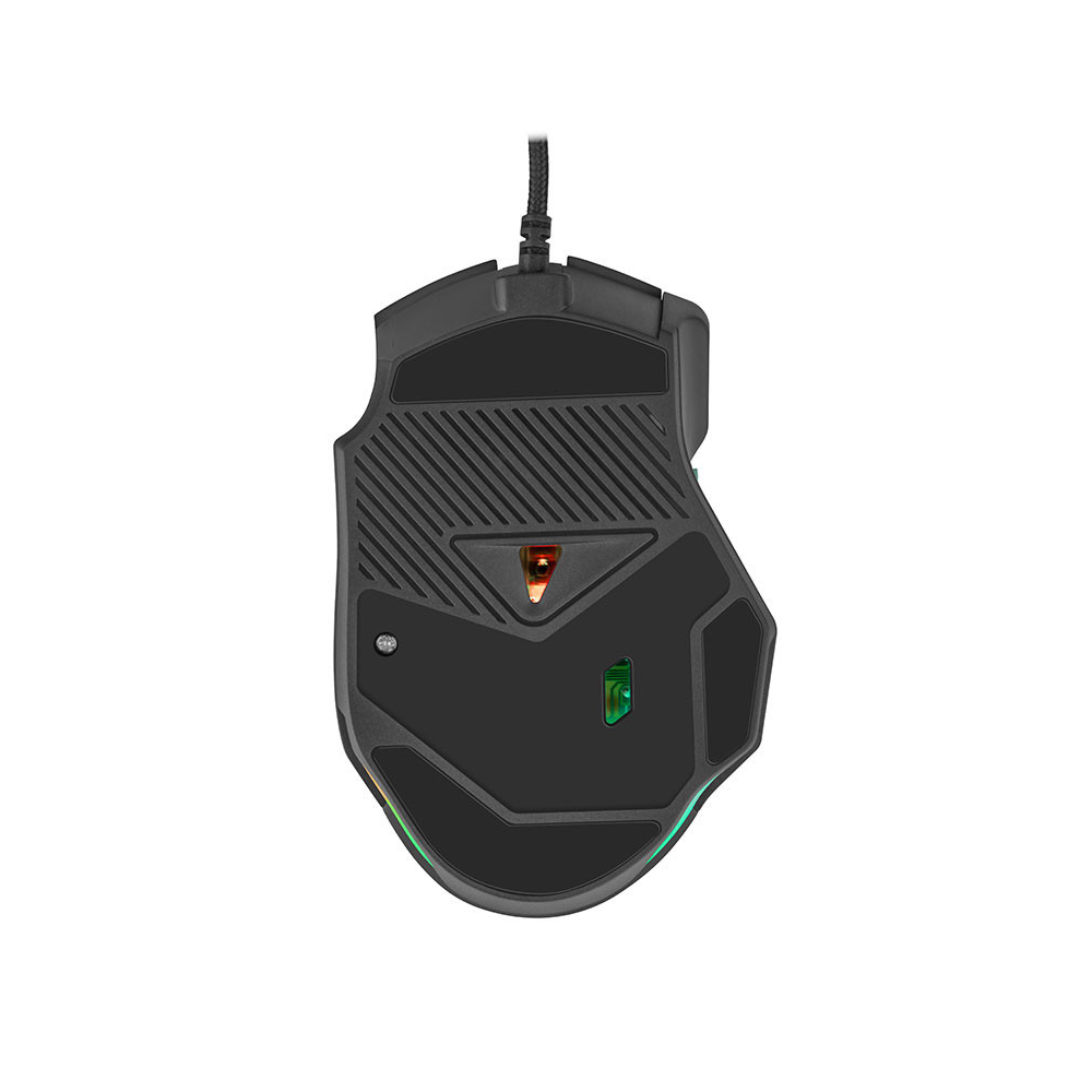 Mouse Gamer GETTTECH GPM-RGBWR-G1-BK 7200 DPI RGB USB Negro/Azul