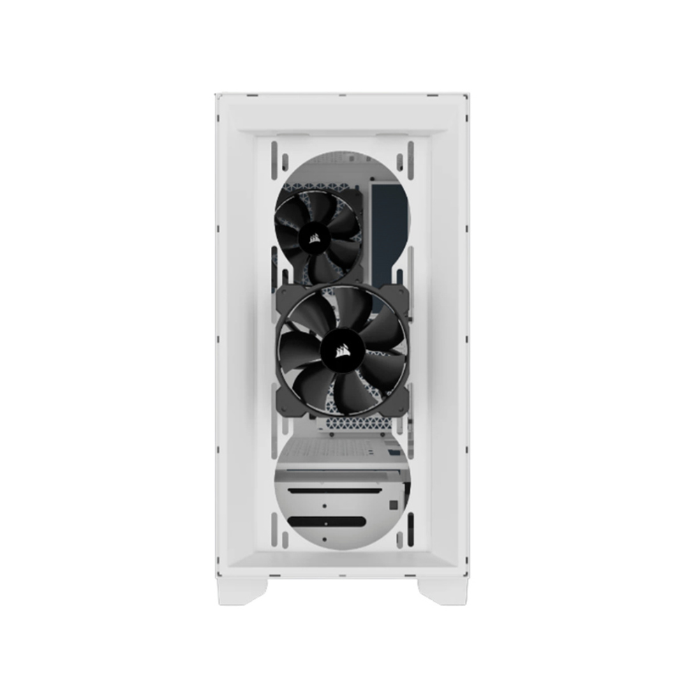 Gabinete Corsair 3000D AIRFLOW Blanco Cristal Templado ATX Media Torre 2 Ventiladores Elite