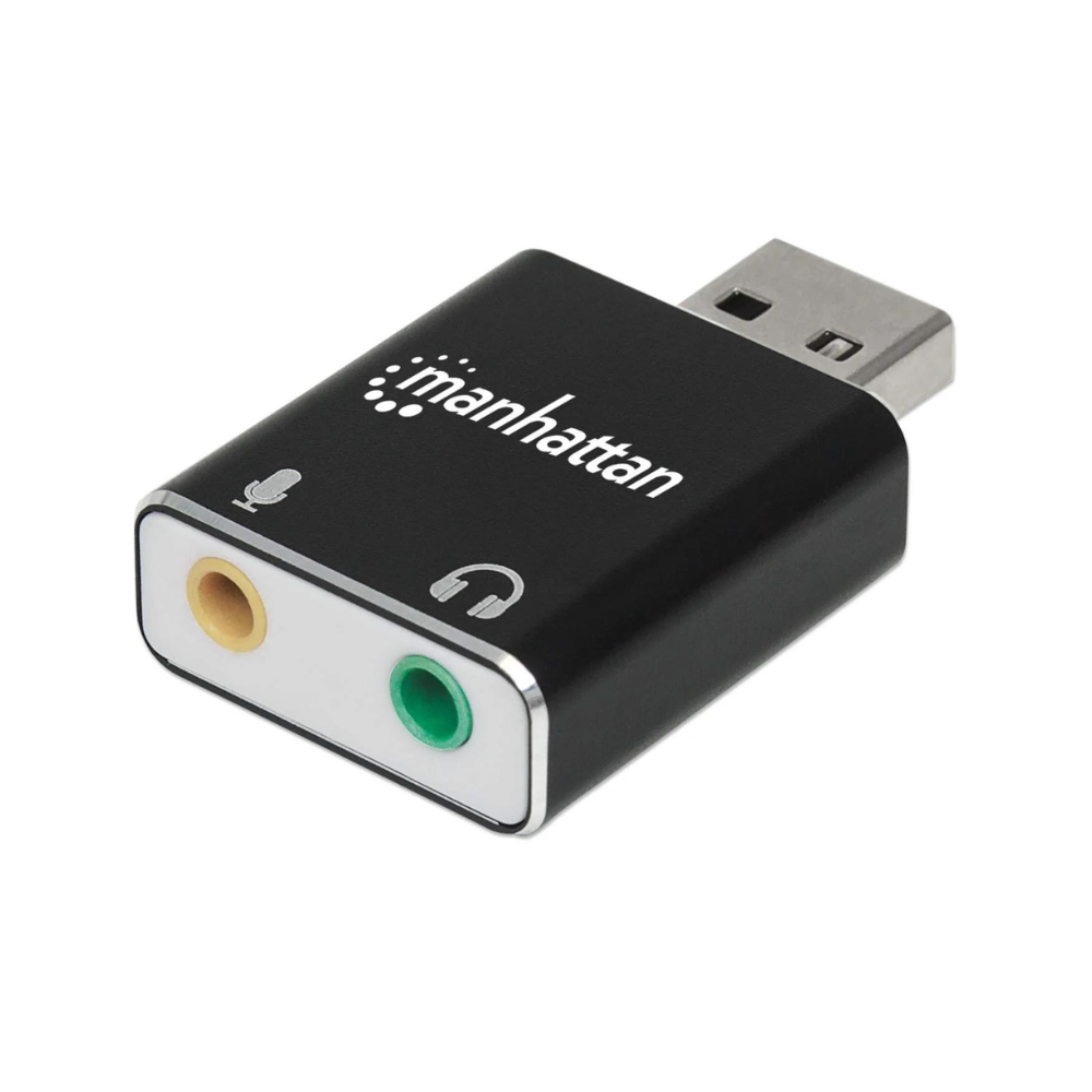 Convertidor Manhattan USB 2.0 a Tarjeta de Sonido 2.1 (152754)
