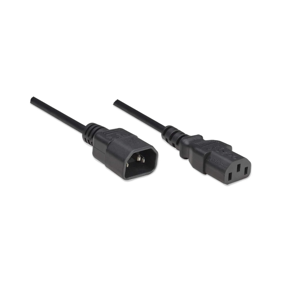 Cable de Corriente Manhattan Monitor a CPU 1.8M (301152)