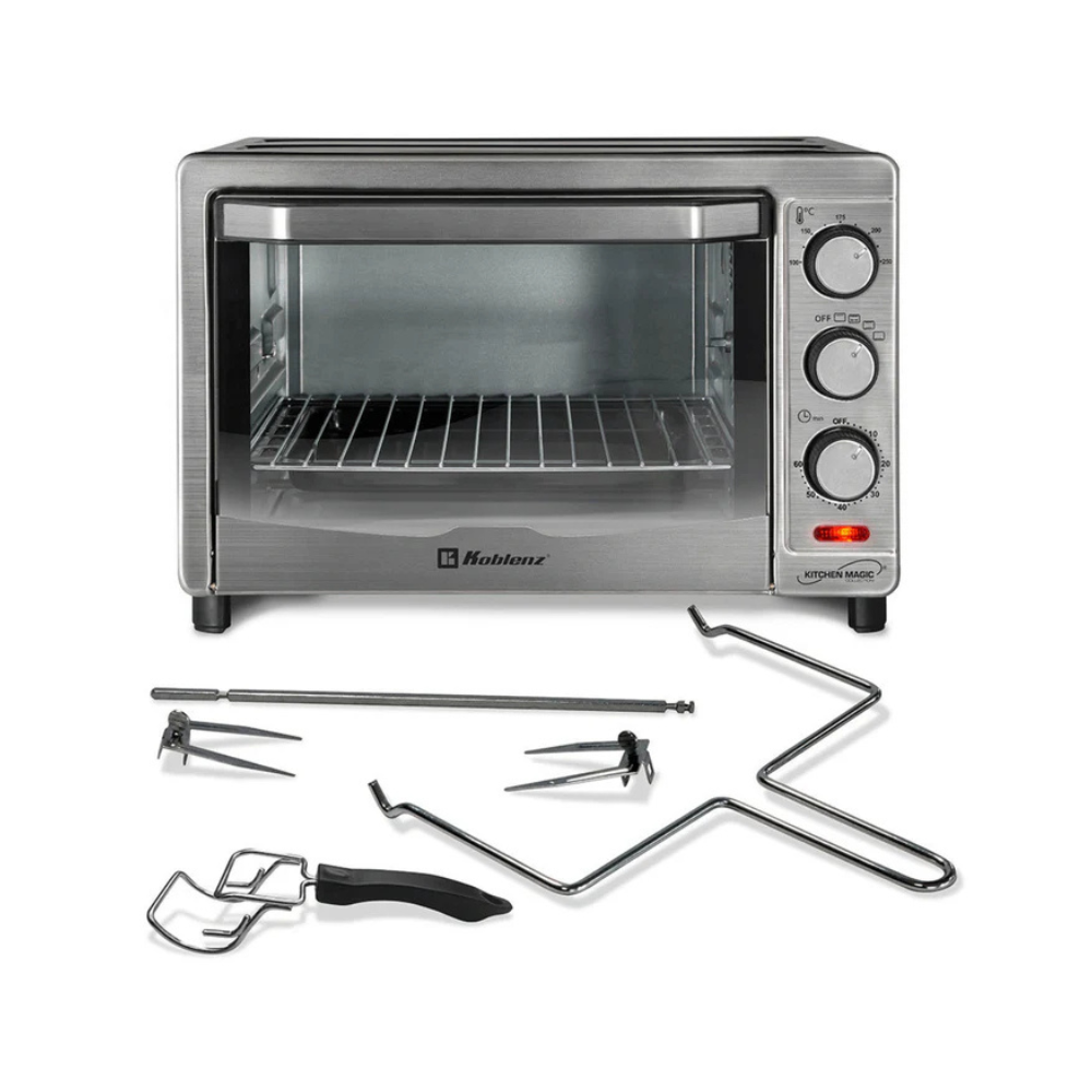 Horno rosticero y convección Koblenz HKM-1500 R, 24L (9 rebanadas de pan), 4 programas de cocción, termostato de 100-250 grados, 1500W