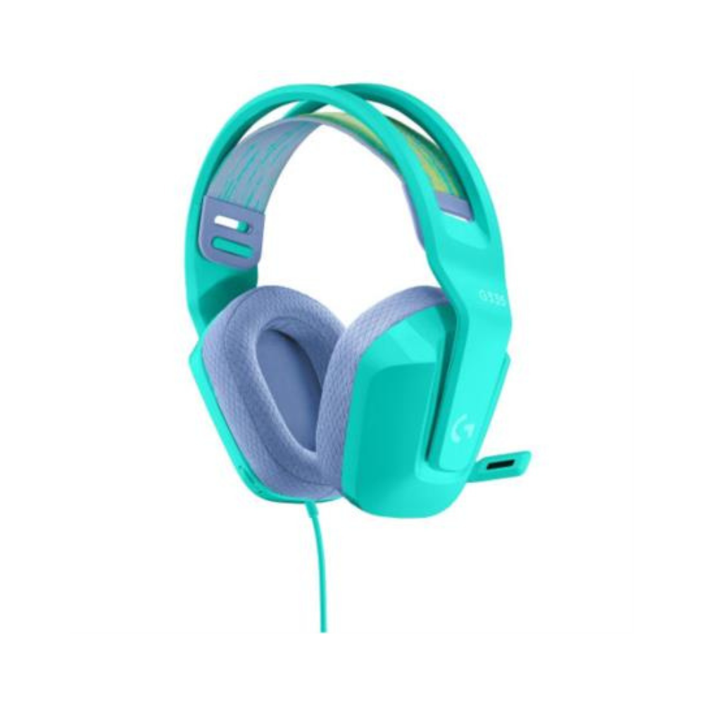 Audífonos Gaming Logitech G335 Micrófono Cable 3.5mm Menta