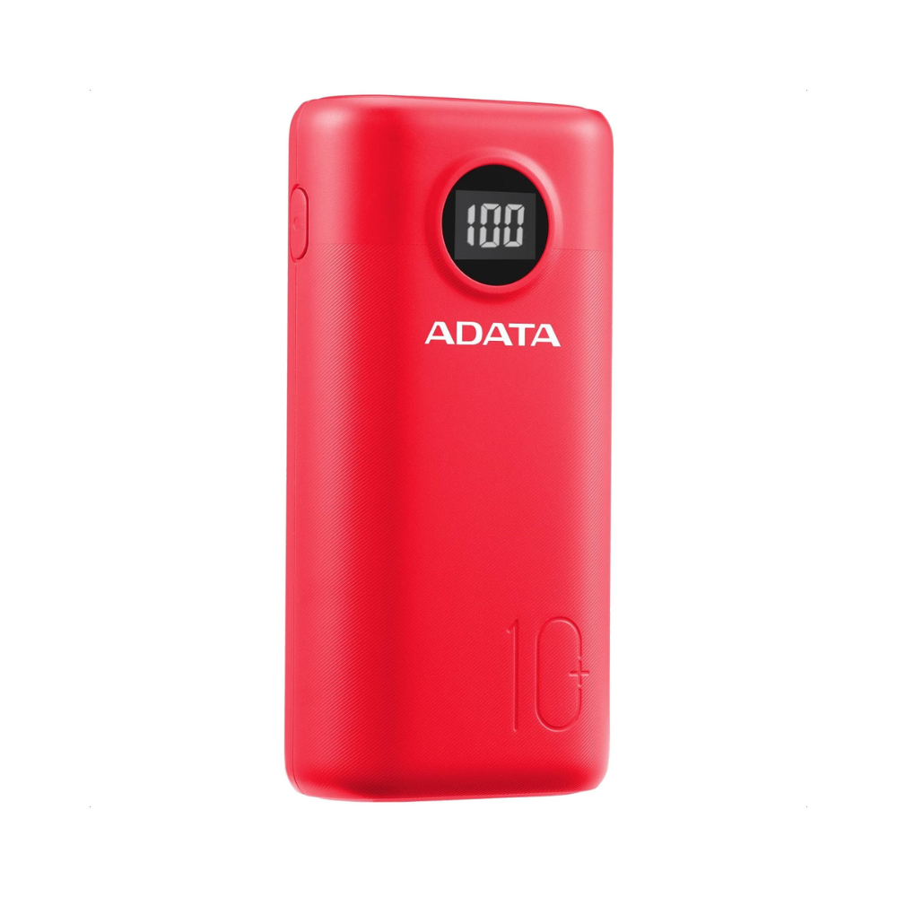 Cargador Adata Power Bank 10000mAh, Portátil Rojo, AP10000QCD-DGT-CRD