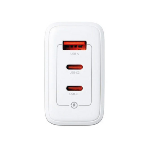Cargador de Pared ADATA 65W, 2xUSB-C, 1xUSB-A, Blanco