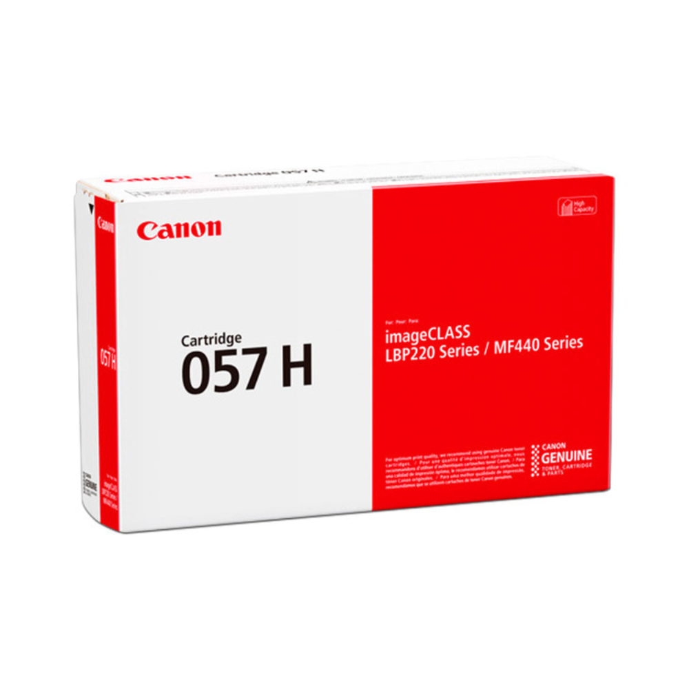 Tóner Canon 057H 3010C001AA Negro Alto Rendimiento Para ImageClass LBP220 / MF440 / MF455DW — Rendimiento 10,000 Páginas