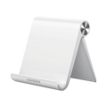 Soporte Escritorio Teléfono Ajustable 0 a 100° Antiarañazos Antideslizante Compatibilidad 4 a 7.9 Plegable ABS Blanco