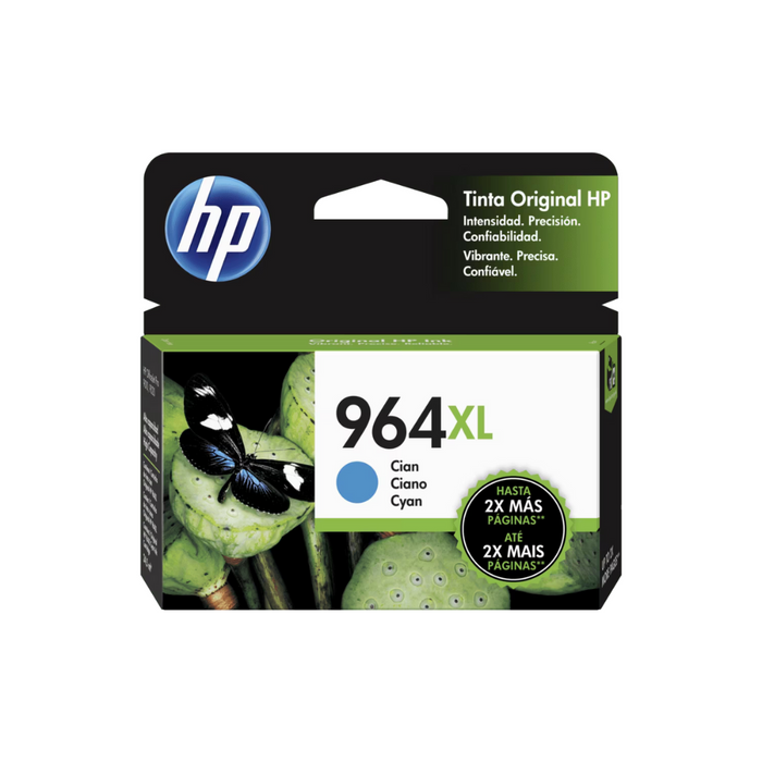 Cartucho Original De Tinta HP 964XL Alto Rendimiento Cyan