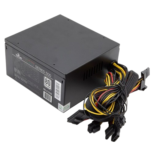Fuente de Poder Yeyian Raiden 500W 80 Plus White RGB ATX