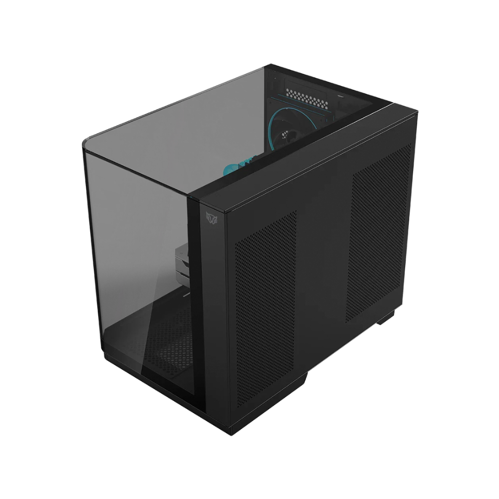 Gabinete Balam Rush Thank Expert Curve 6800 Mini Torre Negro Cristal Sin Bordes 3 Ventiladores ATX / Micro ATX / Mini ITX Sin Fuente