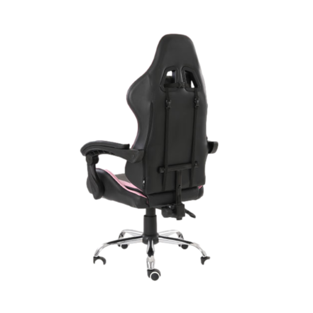 Silla Gamer Nextep Ergonómica Dragon XT Falkor Negro/Rosa Soporta 125 kg
