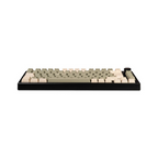 Teclado Naceb mecanico gamer inalambrico con iluinacion TKL SILVER FANG color Negro con teclas color cafe y beige