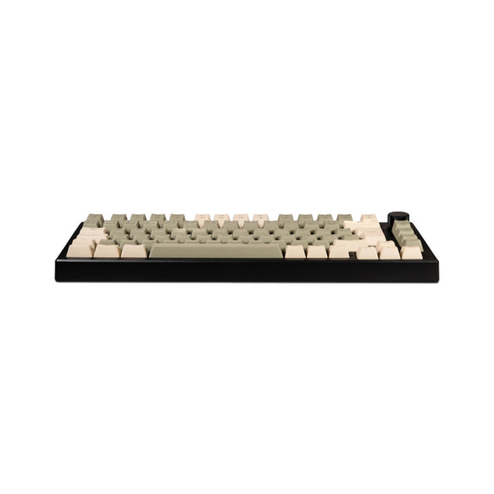 Teclado Naceb mecanico gamer inalambrico con iluinacion TKL SILVER FANG color Negro con teclas color cafe y beige