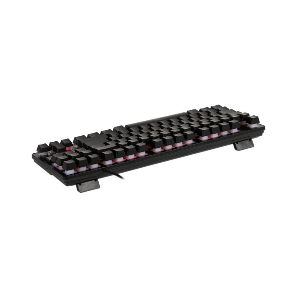 Teclado gamer Xzeal XST-300 alámbrico 87 teclas LED color negro