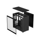 Gabinete Balam Rush Eris Jet GM985 Negro Micro Torre Sin Fuente Con Cristal
