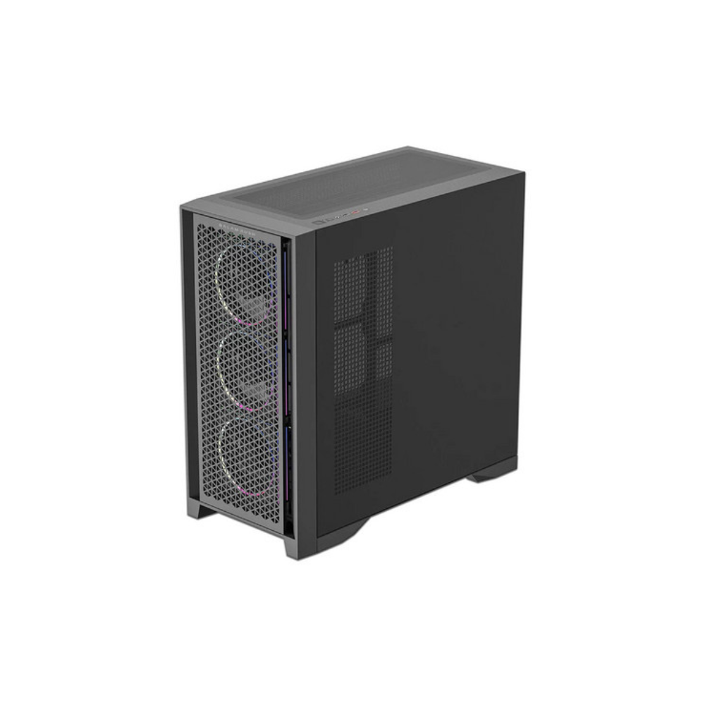 Gabinete Gamer Balam Rush Carbono Polar Twin Mate 9900 Media Torre Negro