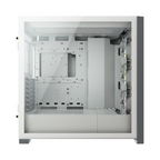 Gabinete Corsair ICUE 5000X RGB Blanco Cristal Templado ATX Semitorre 3 Ventiladores RGB Elite